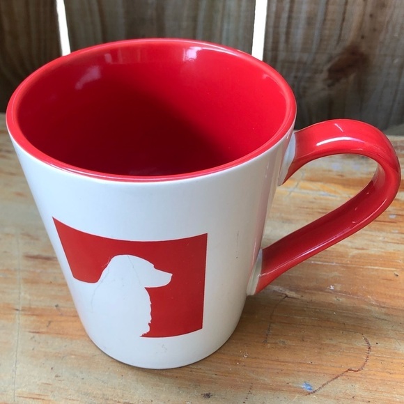 AKC American Kennel Club Red & White Retriever Silhouette Large Mug - Picture 3 of 8